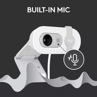 Cámara Web Brio 100 Usb 1080p Y Con Obturador Color Blanco®