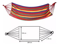 Hamaca Paraguaya 2 Plazas 200x150cm Multicolor Para Verano®
