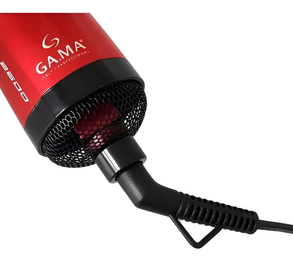 Secador Modelador Gama Rotativo Turbo Ion 220 Color Rojo®