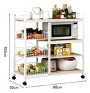 Organizador Cocina Moderno Con Ruedas 3 Canastos 80cm Movi®