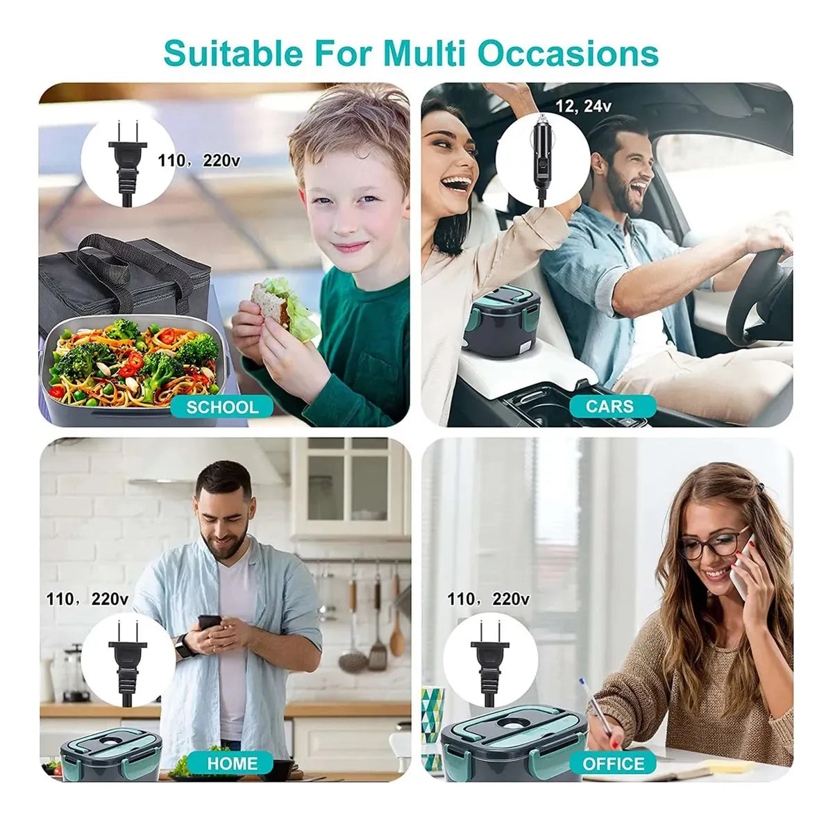 Lonchera Eléctrica Enfourclass Electric Lunch Box Verde®