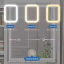 Tocador/Escritorio de 4 cajones con espejo con luz led y Taburete para niños®