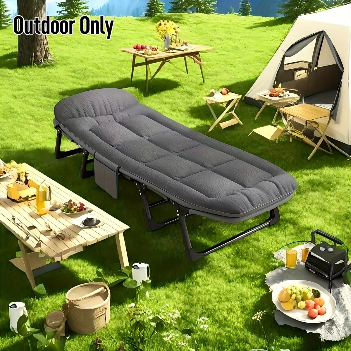 Catre Silla Plegable 5 Posiciones 4 Patas Plegables Comodo®