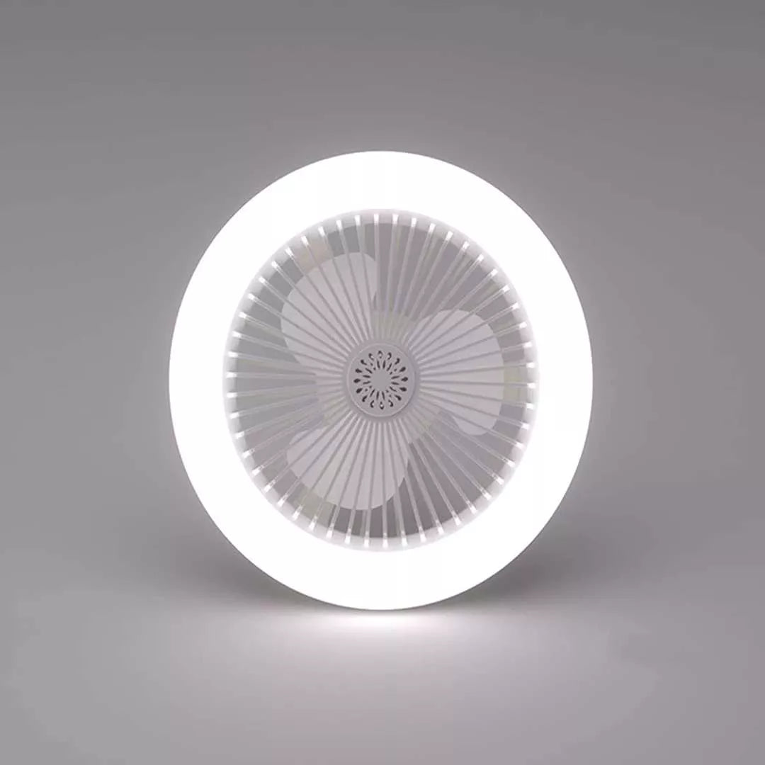 Lampara Led Con Ventilador Incorporado Y Control Remoto ®