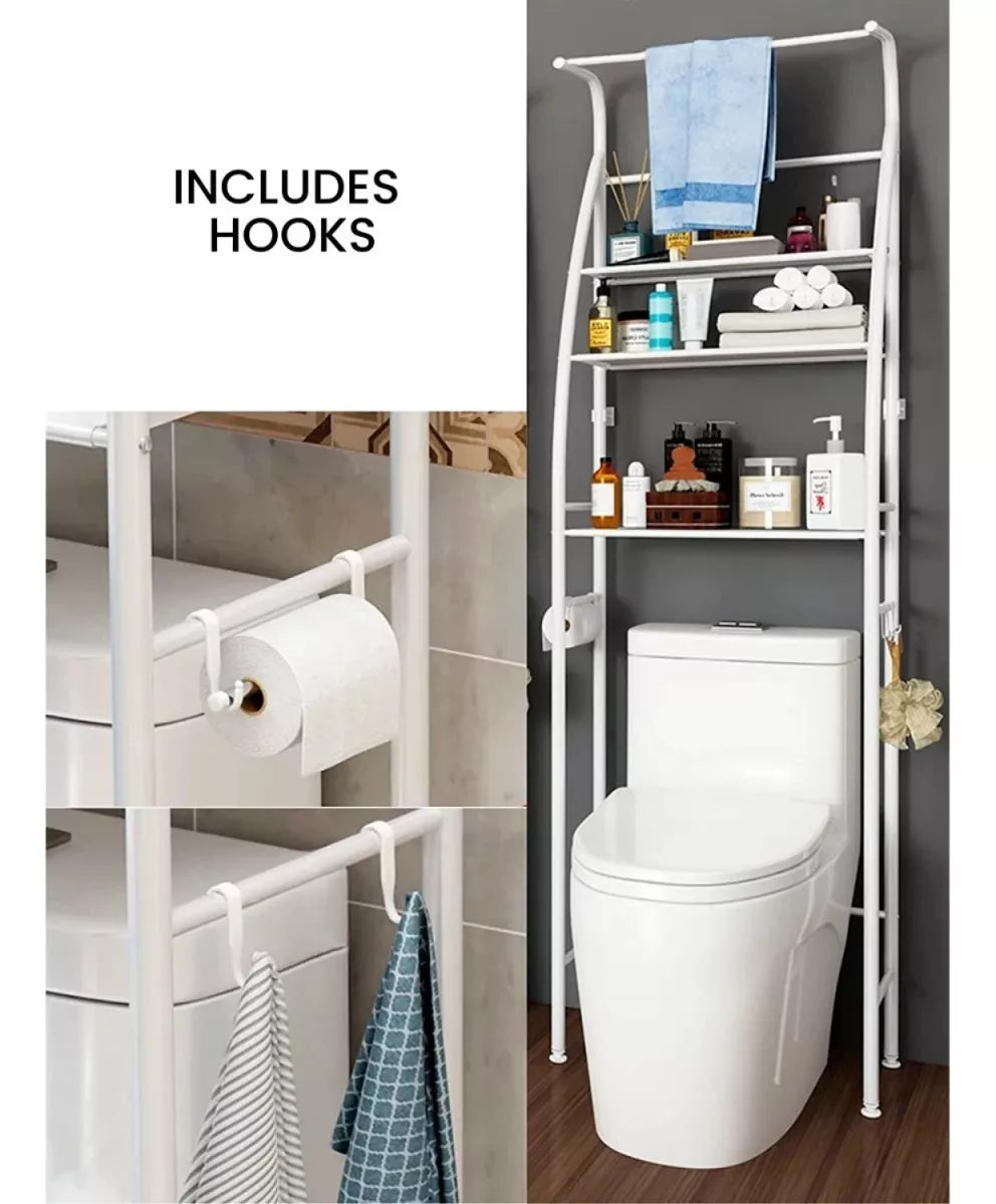 Mueble Organizador Baño Rack Estante Sanitario Taza Repisa®