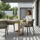 Silla De Exterior Con Respaldo Diseño Apilable Y Resistente®