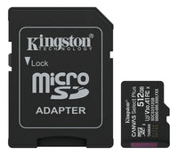 Tarjeta Memoria Microsd Kingston Canvas Plus 512gb 150mb®