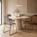 Silla Moderna De Polipropileno/base Metal Grafito Premium®