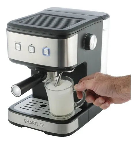 Cafetera Smartlife Sl-ec8501 Automática Negra Y Plateada®