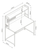 Escritorio Industrial Con Estante/panel Organizador Premium®