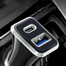 Cargador Treqa Compatible 12v/24v 2.4a Usb Y Tipo C Auto®