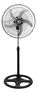 Ventilador De Pie Potente 55cm Diametro 55w Metalico 5 aspas®