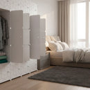 Ropero Modular Abs Plástico Organizador 147cm Resistente®