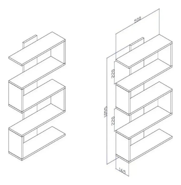 Estante Aéreo Decorativo MDP Resistente Premium®