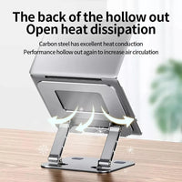 Soporte Regulable Para Notebook 26x21,5cm Gris®