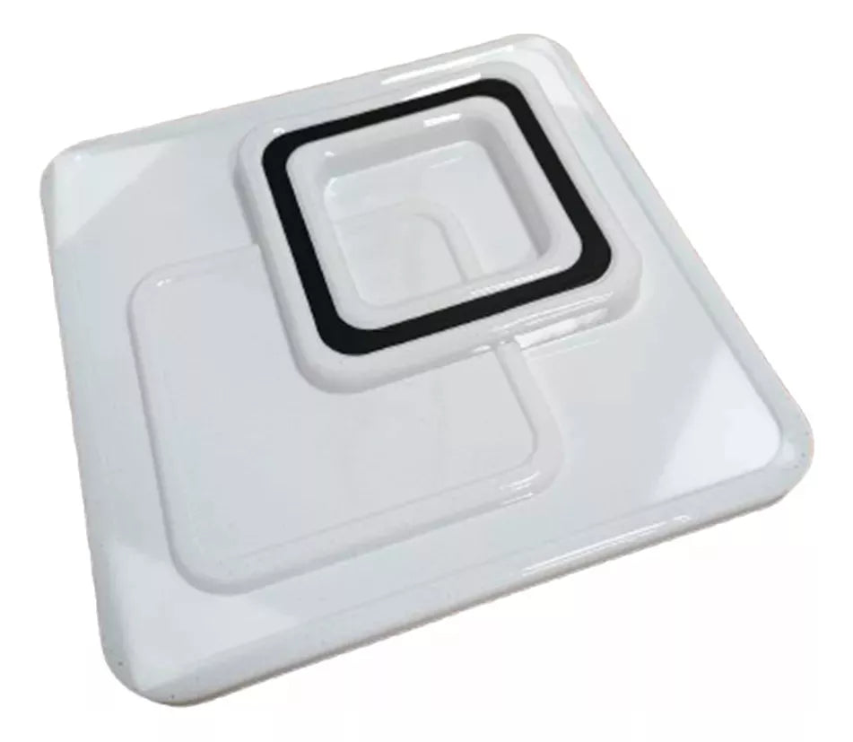 Plafón Led Cuadrado 72w 46x46cm Luz Mixta 4.000k Para Techo®