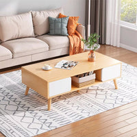 Mesa Ratona Premium Auxiliar Estante 2 Cajones 120x60cm