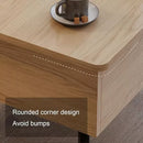 Mesa Ratona Mdf Elevación Con Cajón Oculto 55cm Con Ruedas®