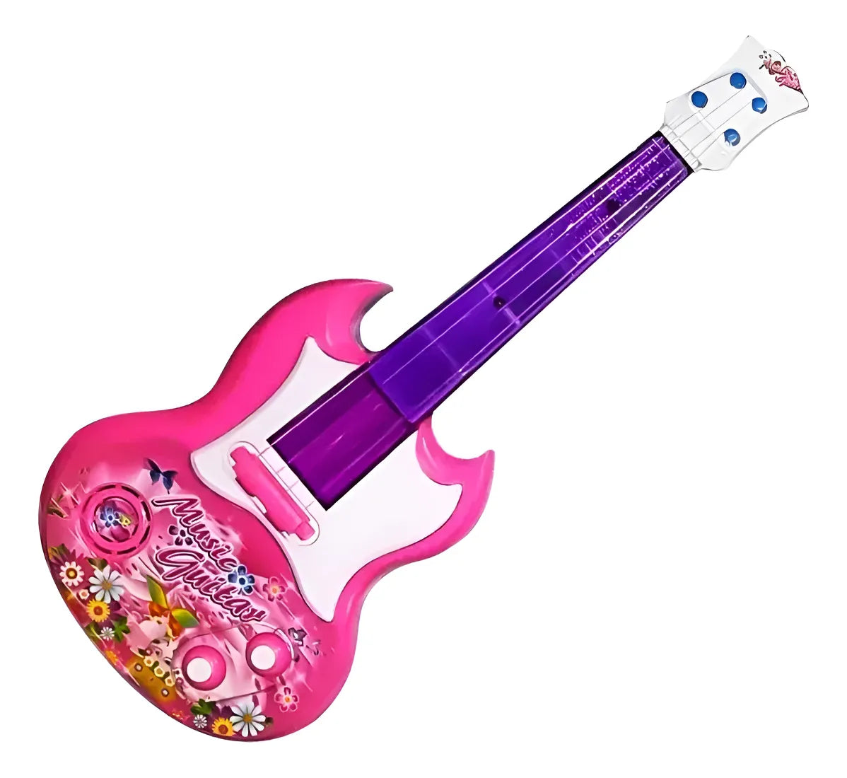 Set Infantil Para Niños Micrófono Y Guitarra Luces Y Sonido®