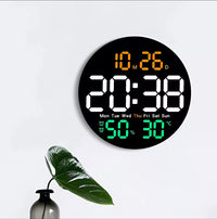 Reloj De Pared Digital 10'', Led Con Temperatura Y Humedad®
