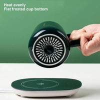Taza De Ceramica Inteligente Con Base Calentador Usb Verde®