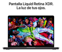 Apple 2025 MacBook Pro 14pulg Chip M5 de Apple, CPU y GPU 10 núcleos, 16GB Memoria unificada, 512 GB®