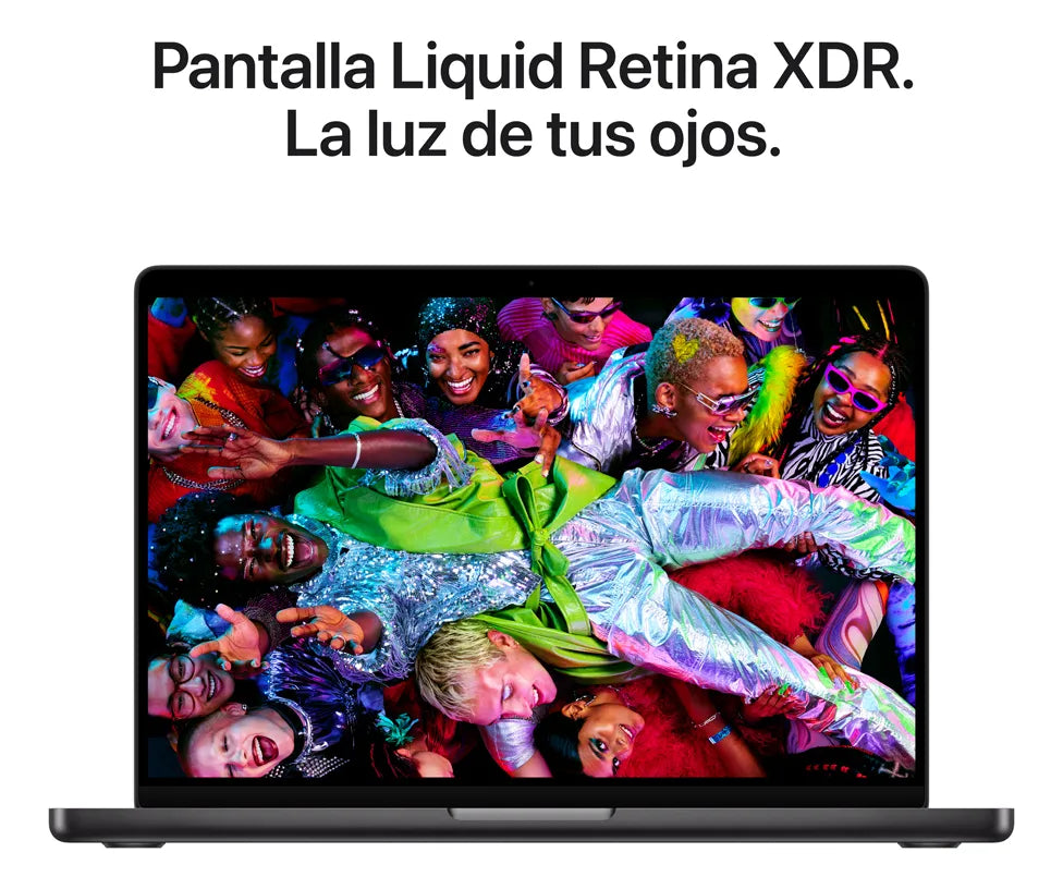 Apple 2025 MacBook Pro 14pulg Chip M5 de Apple, CPU y GPU 10 núcleos, 16GB Memoria unificada, 512 GB®