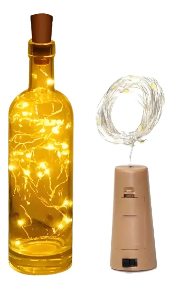 Cadena Luces Led De Corcho Para Botellas De Vino De 2m®