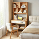 Escritorio Con Biblioteca + Cajones + Estantes Premium Mdf®