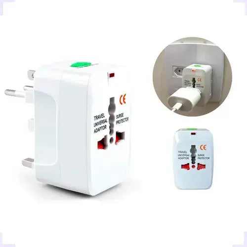 Adaptador Corriente Universal Viajero 2 Puertos Usb 1000 Ma
