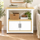 Organizador de cocina auxiliar MDF y metal 2 puertas