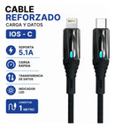 Cable Reforzado De Carga Y Datos Compatible Lightn Treqa®