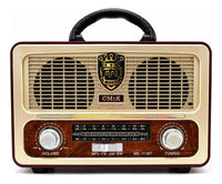 Radio Portatil Estilo Vintage Mk-111bt Fm, Am Y Bluetooth®
