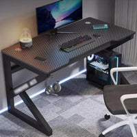 Escritorio Gamer Madera Profesional Fibra Carbono 120x60cm®