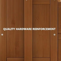 Perchero Madera Bambú Premium De Pie 7 Estantes 100x30x158c®