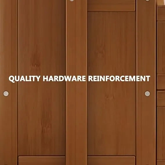 Perchero Madera Bambú Premium De Pie 7 Estantes 100x30x158c®