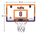 Aro De Básquetbol De Colgar C/pelota Inflador 60x40cm Plaza®