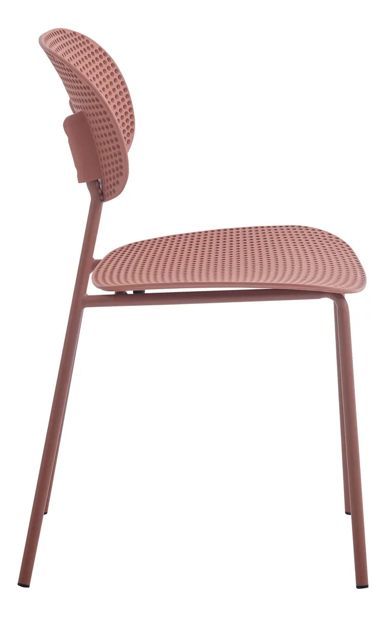 Silla De Comedor Terracota Mate Metal/polipropileno Premium®