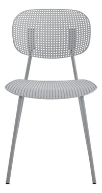 Silla De Comedor Gris Mate Metal/polipropileno Premium®
