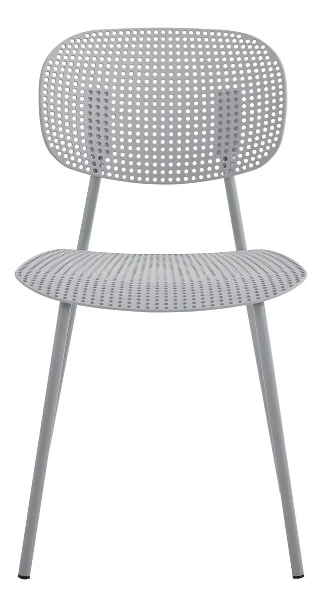 Silla De Comedor Gris Mate Metal/polipropileno Premium®