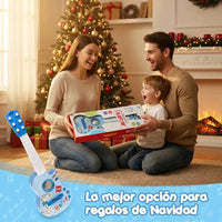 Guitarra Para Niños De Juguete Rosada Con Luces Y Sonido®