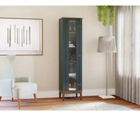 Armario Cristalero Living 1 Puerta Estilo Colonial Premium®