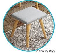 Escritorio Tocador Con Espejo 38cm Y Banquito 80x40x113cm®