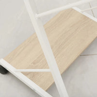 Escritorio Practico Y Compacto Con Ruedas De Metal Y Mdf®