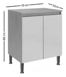 Mueble Cocina Rebeca 2 Puertas Compacto Funcional Nórdico®