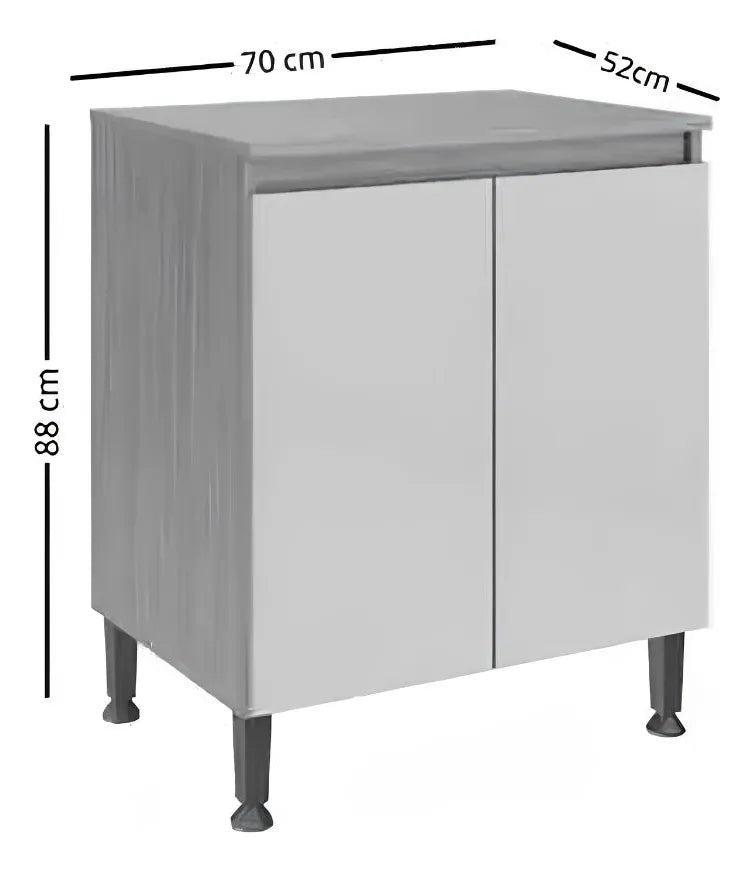 Mueble Cocina Rebeca 2 Puertas Compacto Funcional Nórdico®