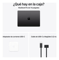 Apple 2025 MacBook Pro 14pulg Chip M5 de Apple, CPU y GPU 10 núcleos, 16GB Memoria unificada, 512 GB®