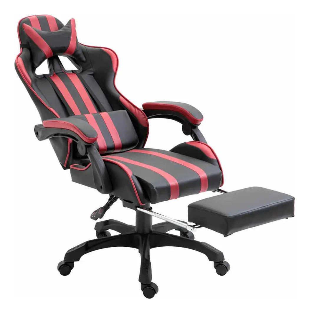 Silla Gamer Reclinable Con Posa Pie Y Almohadones®