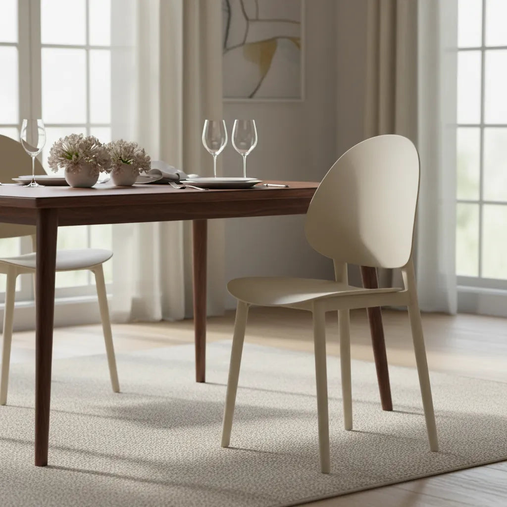 Silla Comedor/exterior Milky Tea Mate Polipropileno Premium®