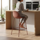 Taburete Minimalista Polipropileno/hierro Terracota Mate®